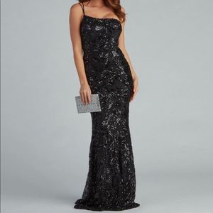 Black Sequin Dress